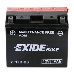 Аккумулятор EXIDE ET12B-BS = YT12B-BS10Ah 160A 