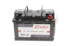 Аккумулятор SOLGY 406007 74Ah/660A +R