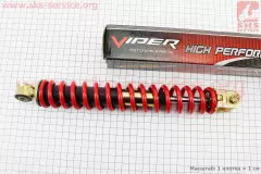 Амортизатор задній GY6, Honda 295мм діаметр 41мм (втулка 10мм/вилка 8мм) червоний (GX-Viper)