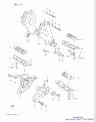 Bolt,pillion footres (43642-04A00-000)