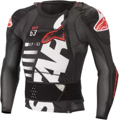 Моточерепаха з довгим рукавом Alpinestars Sequence Protectors, Чорний/Червоний/Білий, S