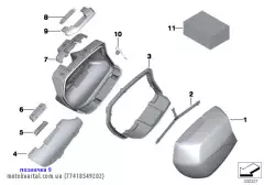 Рем. к-т насадки замка прав. (77418549202)