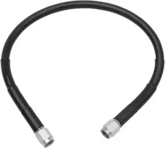 Гальмівний шланг задній Drag Specialities 61см (24") нержавіюча сталь, вініл (1741-2713), Чорний