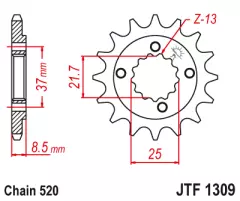 Зірка передня JT Sprockets JTF1309.13