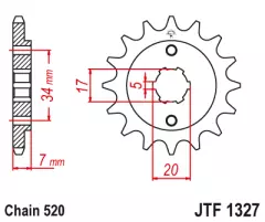 Зірка передня JT Sprockets JTF1327.15