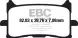 Колодки гальмівні дискові EBC FA679HH посилені