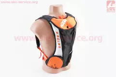 Моторюкзак з питною системою 20х45х8см, тип 2, (KTM), Чорний/Помаранчевий