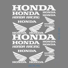 Наклейка логотип Honda Universal, Білий