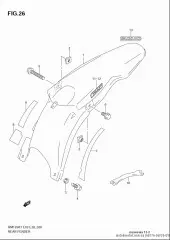 Tape,rear fender rm1 (68176-36F20-GY8)