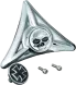 Заглушка штатного кріплення номера KURYAKYN мальтійський хрест-череп (3158)