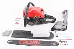 Бензопила CROWN GT5800 58cc (3.5кВт, шина 18, ланцюг 325-1.5-72зв. коло. зуб) плавний пуск, (CROWN)
