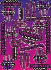 Наклейка логотип Monster Universal, Фіолетовий