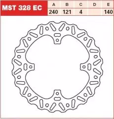 Диск гальмівний LUCAS MST328EC