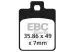 Колодки гальмівні дискові EBC SFAC260
