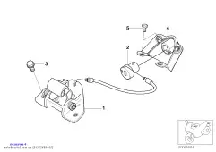 Держатель цилиндра замка (51257659165)