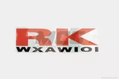 Наклейка логотип RK (17х6) (6872)