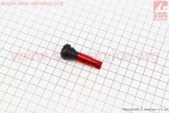Ніпель дисковий одноразовий прямий червоний (Китай), Червоний
