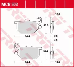 Колодки гальмівні дискові LUCAS MCB503