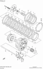Bolt, spring gsx-r75 (21412-35F00-000)