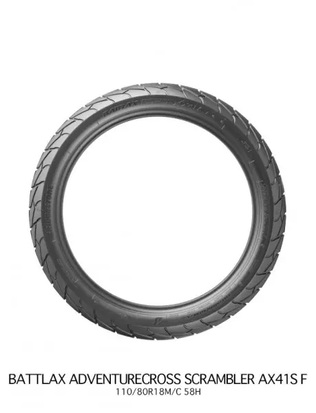 Покришка Bridgestone AX41S F 130/80-18 66P TL - Фото 2