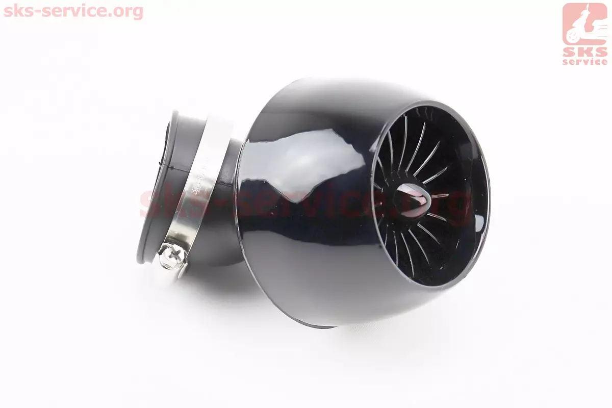 Фільтр повітряний нульовий 35/42/50мм 45 градусів турбіна чорний (Китай)