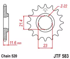 Зірка передня JT Sprockets JTF583.14