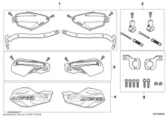 Комплект креплений защиты рук (71607718610)
