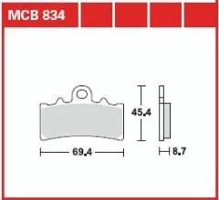 Колодки гальмівні дискові LUCAS MCB834