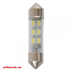 Лампа Winso LED SV8.5 SMD 12V T11x36 6LEDS 3528 white