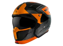 Шолом MT STREETFIGHTER SV S Totem B15, Помаранчевий матовий, M