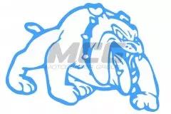 Наклейка декор DOG (12x9cм) синя, права