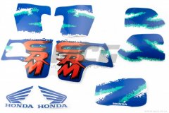 Наклейки набор Honda CRM (35х23см, синие (2424)
