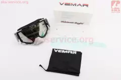 Окуляри VEMAR кросові/ендуро/ATV (тоноване скло) MJ-1024-5, Чорний/Сірий
