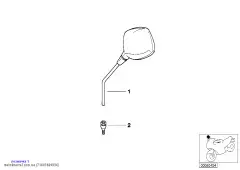 Зеркало заднего вида хром (71607669834)