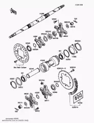 Кільця,упорні KXF250-A2 (430581060)