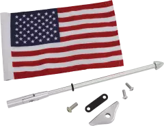 Складной флагшток с флагом США SHOW CHROME Folding Flag Pole with US Flag 52-965
