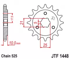 Зірка передня JT Sprockets JTF1448.14