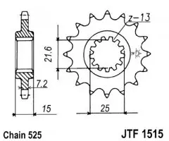 Зірка передня JT Sprockets JTF1515.15