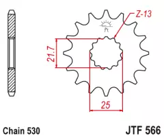 Зірка передня JT Sprockets JTF566.15