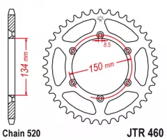 Зірка задня JT Sprockets JTR460.48
