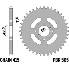 Зірка задня PBR 505.32F