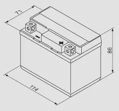 Акумулятор BOSCH 0092M60010 3Ah 40А