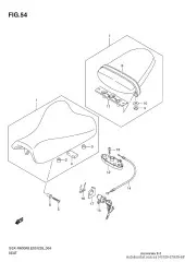 Band, seat gsx-r600/ (45180-37H00-6BY)