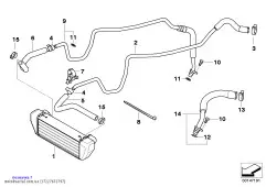 Держатель трубопровода масл. радиатора (17227672797)