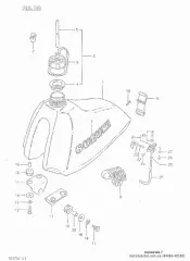 Clamp,fuel line dr-z (44486-40200-000)