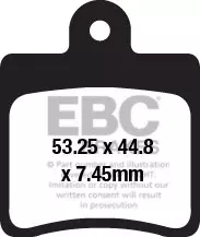 Колодки гальмівні дискові EBC SFAC661/4
