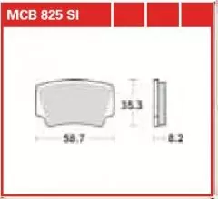Колодки гальмівні дискові LUCAS MCB825SI