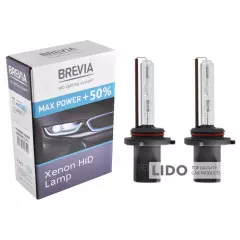 Лампа ксенонова BREVIA HB4 (9006) +50%, 5500K, 85V, 35W P22d KET, (2шт.) XENON, Білий