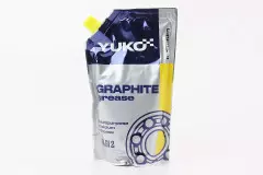 Мастило для важконавантажених тихохідних механізмів YUKO Graphite Grease NGLI-2 375g