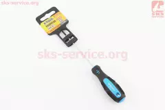 Викрутка магнітна хрестова PH0х100мм ручка з TPR покриттям (MASTERTOOL)